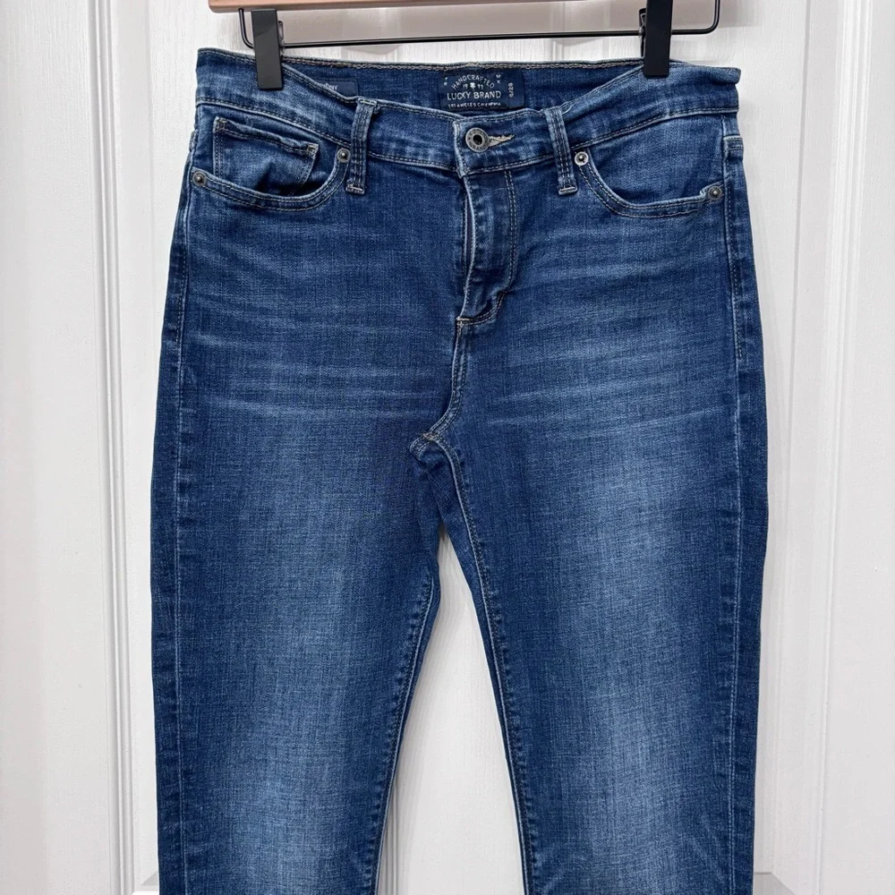 Blue Faded Skinny Jeans | Lucky Brand Brooke Skinny 6/28 - Picture 3 of 12
